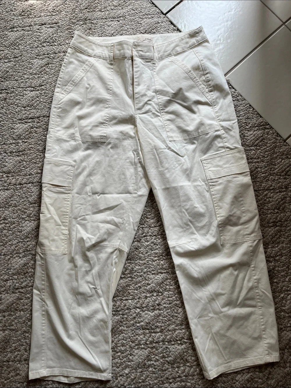Women’s Beige Utility Cargo Pants